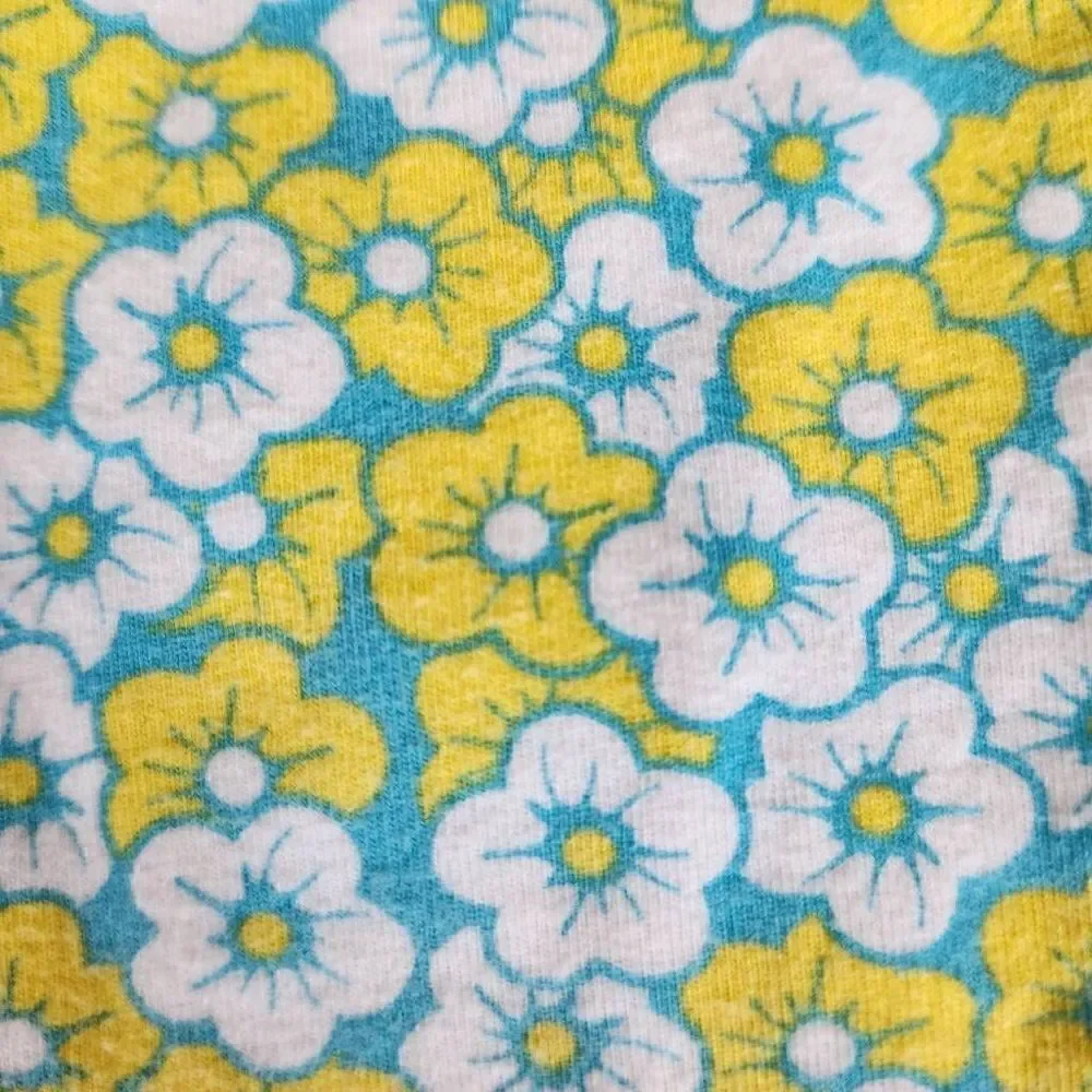 Faded Glory baby girl 24 month floral hippie leggings 70s style pull on Capri